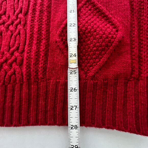 Jos. A. Bank Executive Collection 1/4 Zip, Red Pullover Sweater, Size L , NEW! - Picture 10 of 13